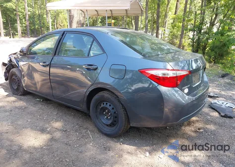 2015 Toyota Corolla Le из США, поврежденный, VIN 2T1BURHE3FC355969